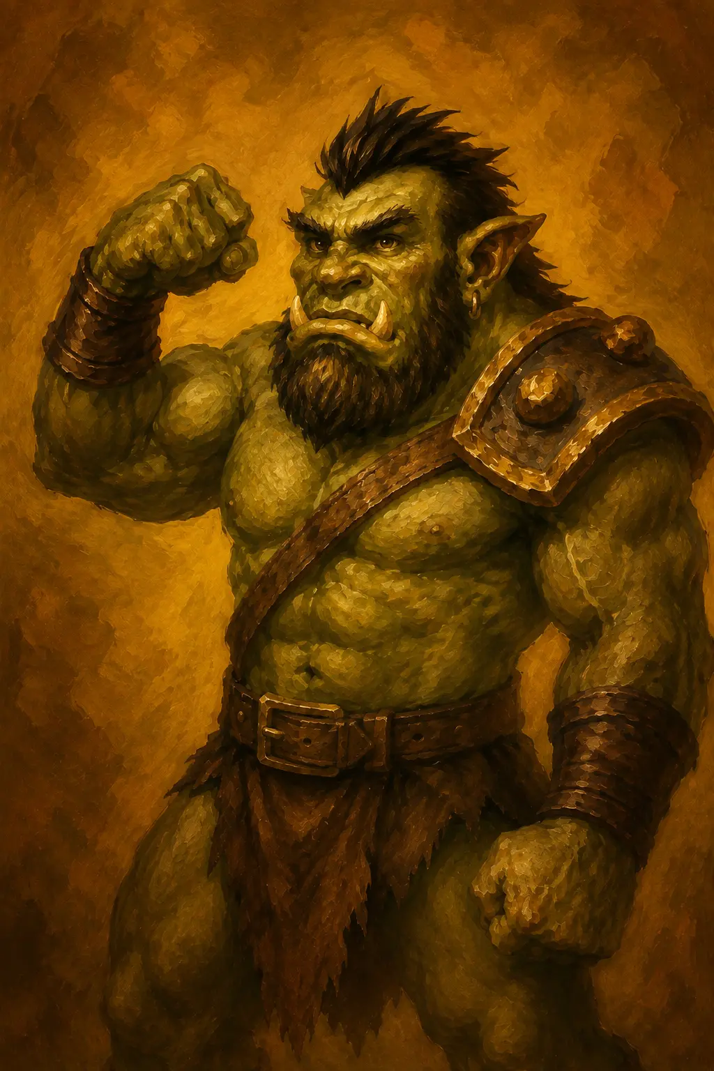 Full artwork of Gurf Beefcoat, the d12 character